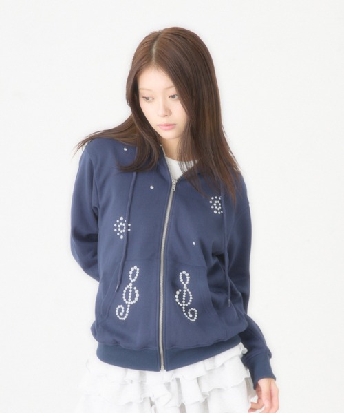 FCMM パーカー 「日本限定」STUD ZIP UP HOODIE/スタッズジップ