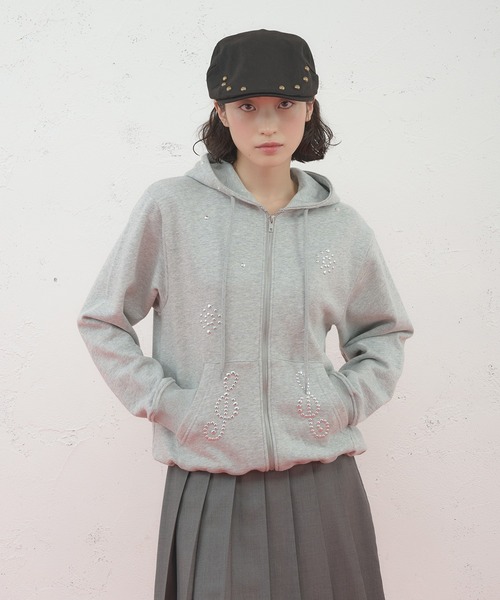 FCMM パーカー 「日本限定」STUD ZIP UP HOODIE/スタッズジップアップ