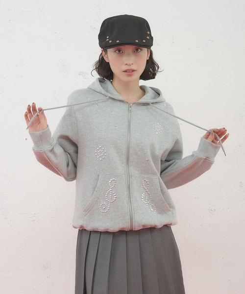 FCMM パーカー 「日本限定」STUD ZIP UP HOODIE/スタッズジップアップ