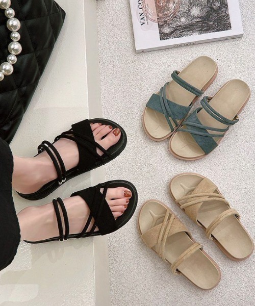 サンダル フラットサンダル レディース : ZOZOTOWN Yahoo!店