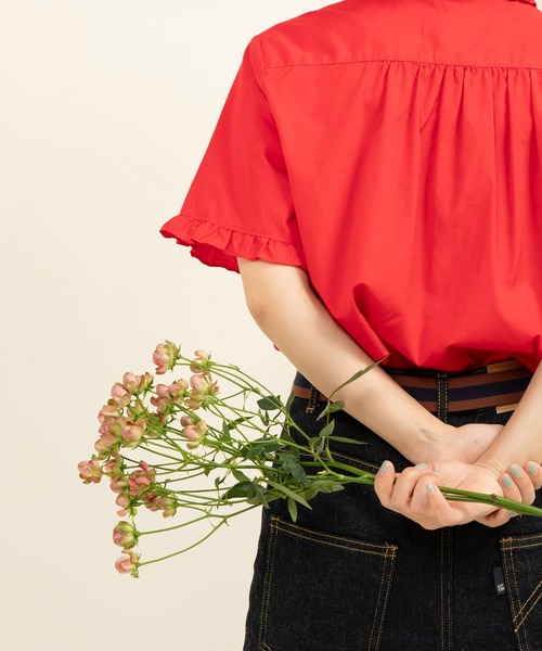 child woman FINX ボリューム袖ブラウス ピンク child woman FINX ボリューム袖ブラウス ピンク