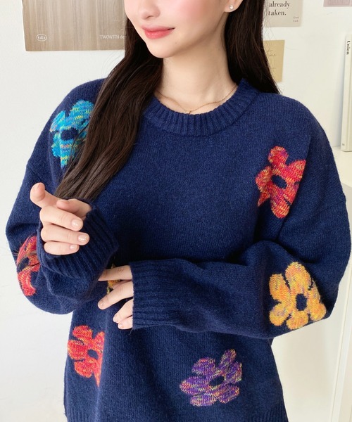 LOULOU select」 長袖ニット M アイボリー レディース : ZOZOTOWN