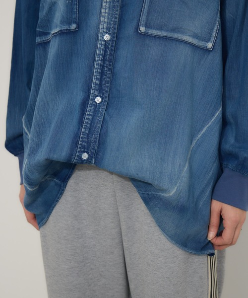 Paradise Picnic ブラウス シャツ Dignite Collier 袖リブシアー