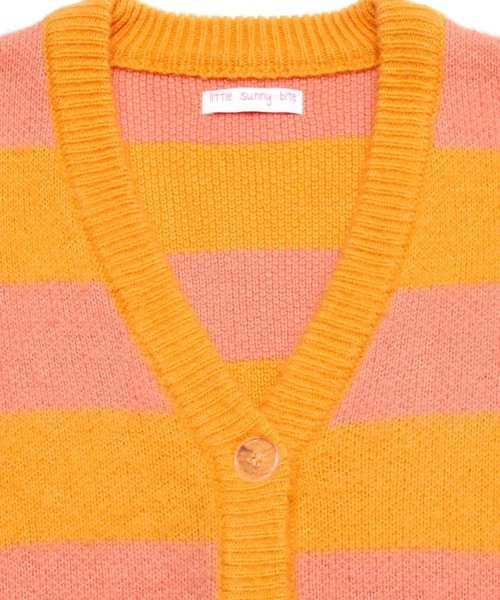 「Little sunny bite」 ニットカーディガン MEDIUM ブラウン レディース_画像6