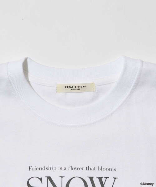 FREAK'S STORE tシャツ 「DISNEY Snow White」 モノクロフロント