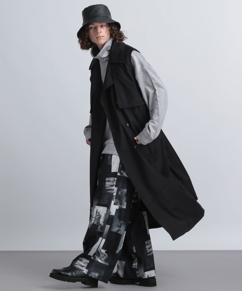 HARE（ハレ） トレンチコート FREE ブラック メンズ : ZOZOTOWN Yahoo