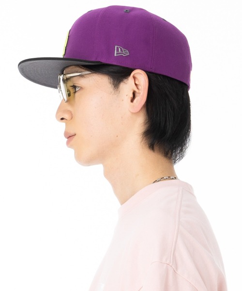 New Era 59FIFTY LAキャップ 紫 7 5/8 NEW ERA キャップ 帽子 ニューエラキャップ 59FIFTY LA