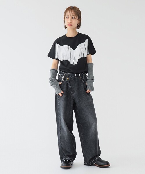 【別注】Lee × maturely / デニム アシメ パンツS BEAMS WOMEN｜【別注】Lee * maturely / デニム アシメ パンツ
