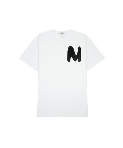 お値引き 新品 MSGM Tシャツ セール】MSGMカットロゴ Tシャツ（Tシャツ/カットソー）｜MSGM