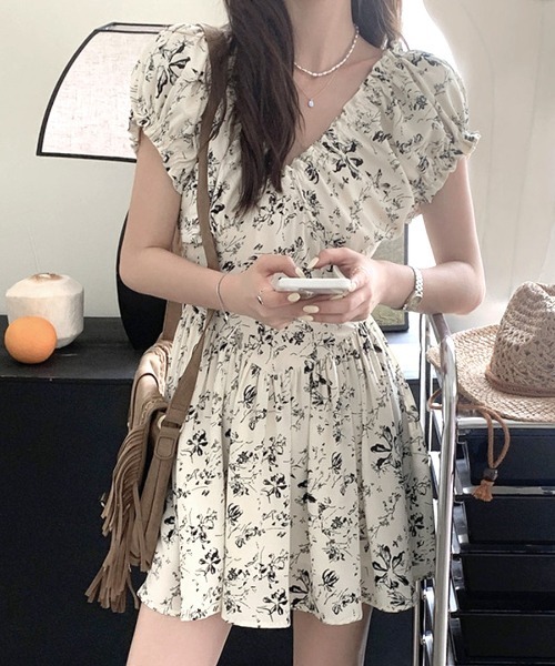REMUR ワンピース 花柄ミニワンピース : ZOZOTOWN Yahoo!店