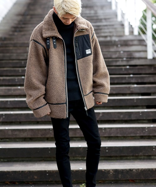 「ADMIX/ATELIER SAB MEN」 ブルゾン 48 ベージュ メンズ_画像3