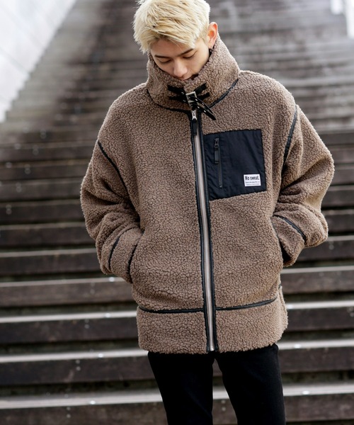 「ADMIX/ATELIER SAB MEN」 ブルゾン 48 ベージュ メンズ_画像4