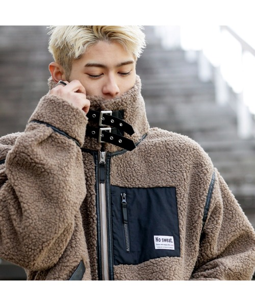 「ADMIX/ATELIER SAB MEN」 ブルゾン 48 ベージュ メンズ_画像5