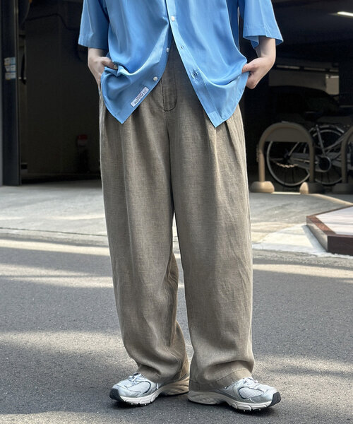 パンツ ピグメントリネン混トラウザーパンツ レディース メンズ | CPCM | 02