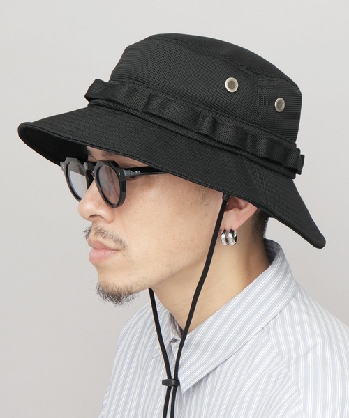 A.M.S. 帽子 ハット 涼しいハット オールメッシュ サファリ