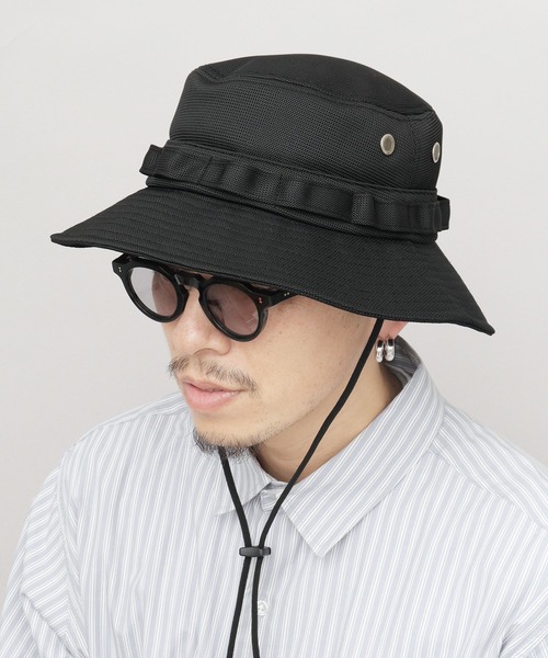 A.M.S. 帽子 ハット 涼しいハット オールメッシュ サファリ