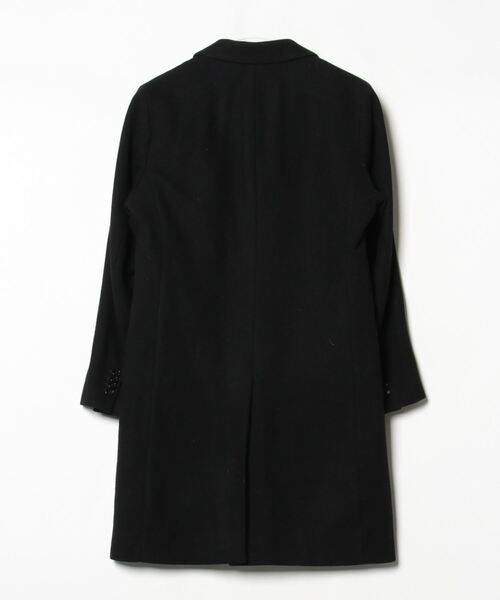 NANOコートブラック NANO universe（ナノ・ユニバース） チェスターコート S ブラック