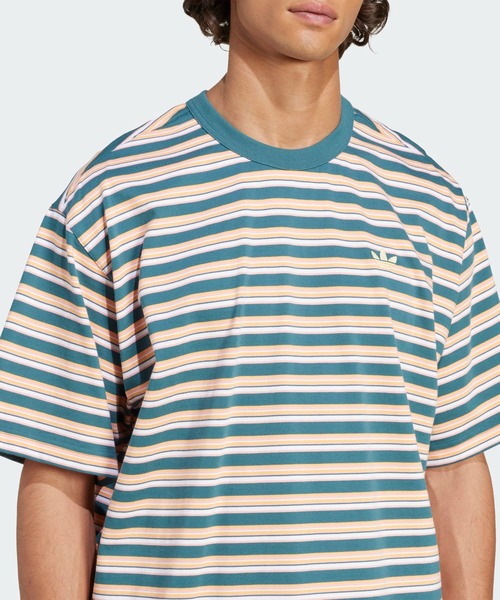 adidas（アディダス） tシャツ オリジナルス ストライプ 半袖Tシャツ
