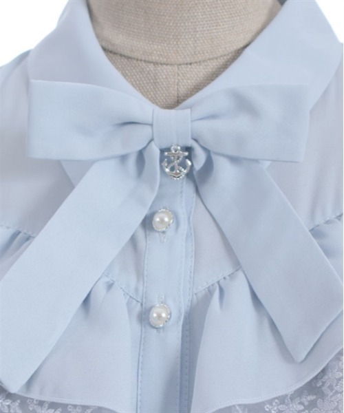 axes femme POETIQUE ブラウス シャツ マリンチャームリボンブラウス