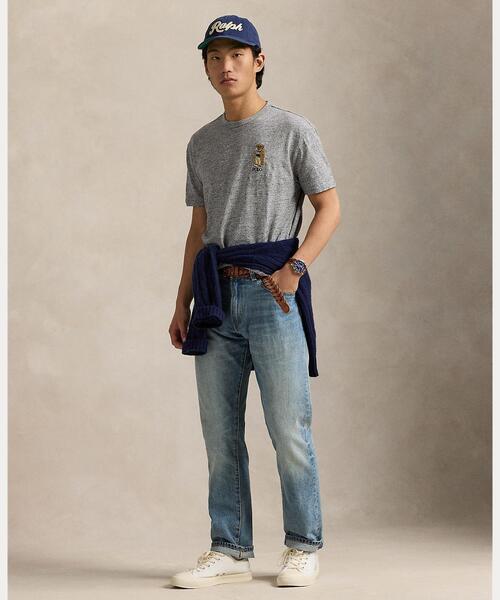 【POLO RALPH LAUREN】スラブジャージーTシャツ（ロゴ入り） クラシック フィット スラブ ジャージー グラフィック Tシャツ