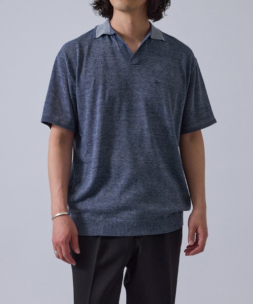 LE CERCLE par rope' ポロシャツ 「men's」ワンポイントロゴ