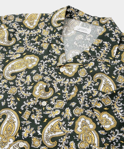 Saturdays NYC シャツ Canty Open Collar Paisley Printed SS