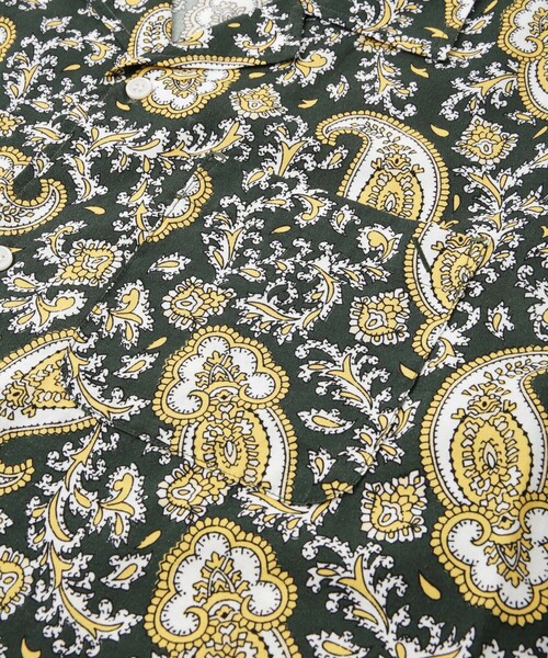 Saturdays NYC シャツ Canty Open Collar Paisley Printed SS Shirt  