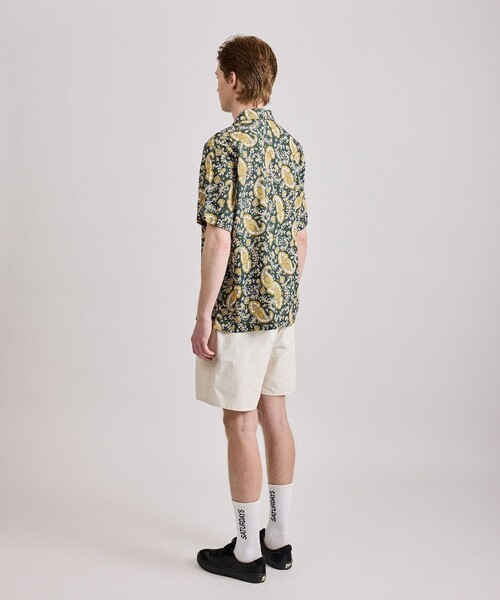 Saturdays NYC シャツ Canty Open Collar Paisley Printed SS