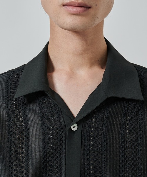 STUDIOUS（ステュディオス） シャツ 半袖 「STUDIOUS」RUSSELL LACE