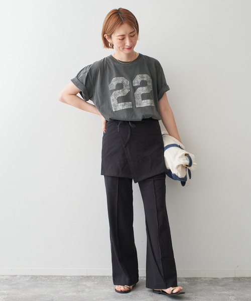 CURRENTAGE パンツ / カレンテージ レイヤードパンツ レディース