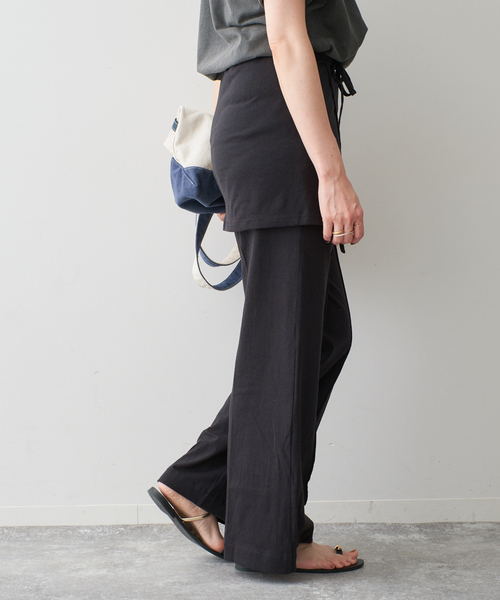 カレンテージ パンツ CURRENTAGE パンツ / カレンテージ レイヤードパンツ レディース