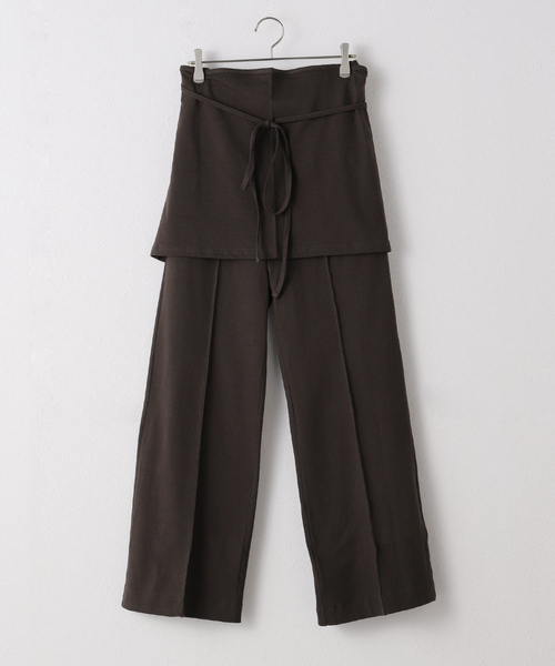 カレンテージ パンツ CURRENTAGE パンツ / カレンテージ レイヤードパンツ レディース