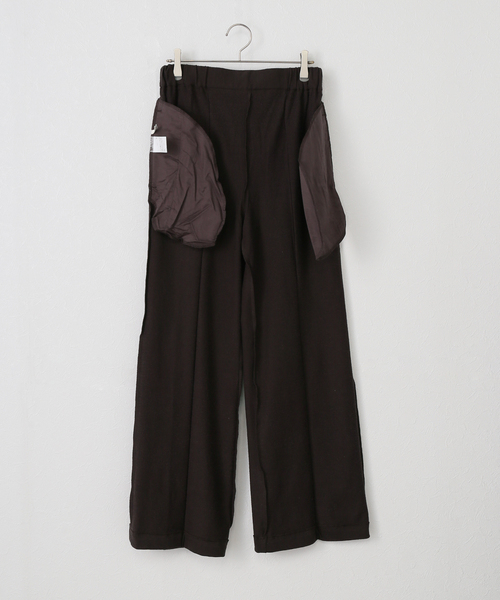CURRENTAGE パンツ / カレンテージ レイヤードパンツ レディース