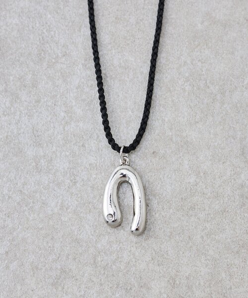 BEARDSLEY ネックレス シルバーモチーフコードネックレス