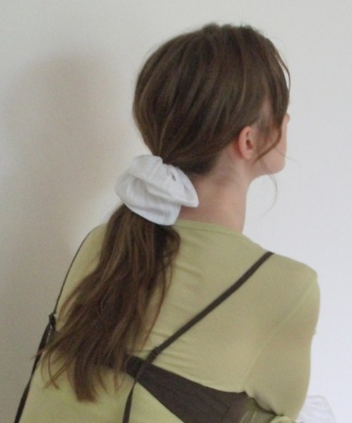 GIUNON シュシュ embroidery cotton big chouchou / エンブロイ