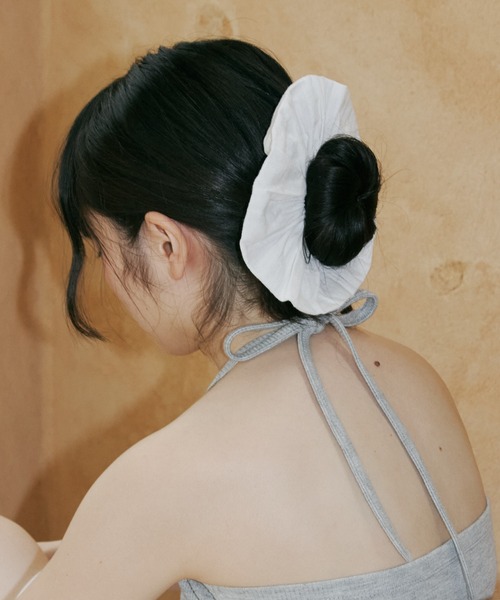 GIUNON シュシュ embroidery cotton big chouchou / エンブロイ