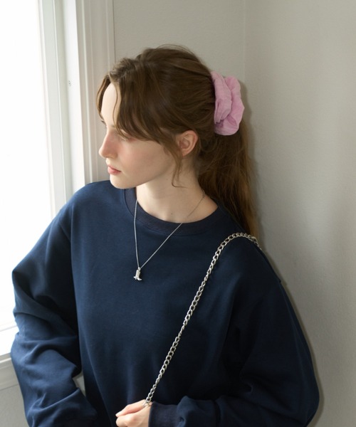 GIUNON シュシュ embroidery cotton big chouchou / エンブロイダリー