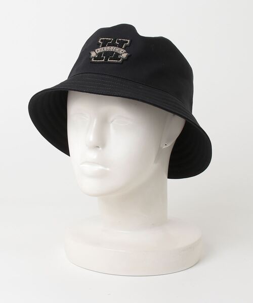 HERMES カデナチャーム　バケットハット　56サイズ　カシミヤ　ブラック エルメス HERMES ハーパー H セリエ バケットハット ブラック