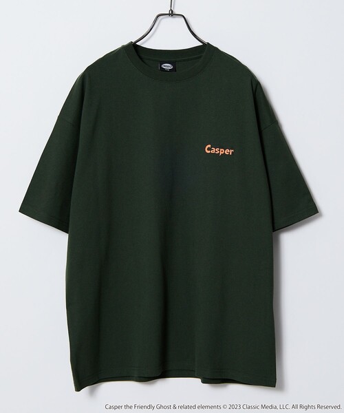 「FREAK'S STORE」 半袖Tシャツ「CASPERコラボ」 MEDIUM ホワイト メンズ