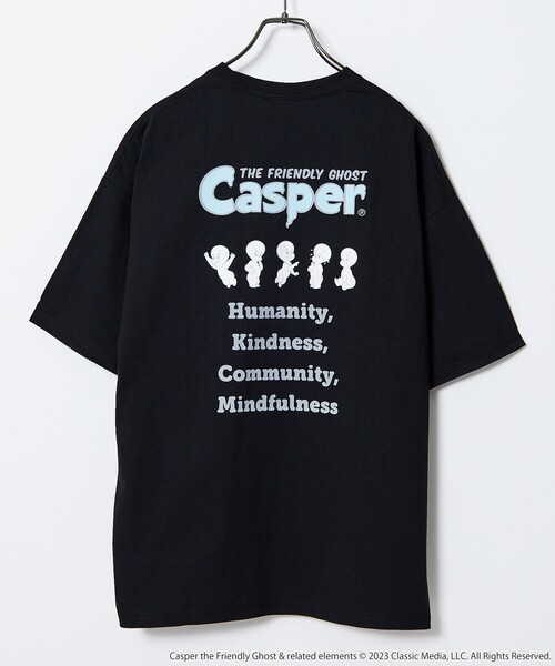 「FREAK'S STORE」 半袖Tシャツ「CASPERコラボ」 MEDIUM ホワイト メンズ