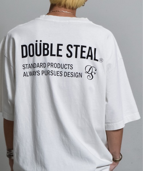 DOUBLE STEAL ダブルスティール MY NAME IS OIOZ 3 DOUBLE STEAL（ダブルスティール） tシャツ ピグメントアソートロゴ