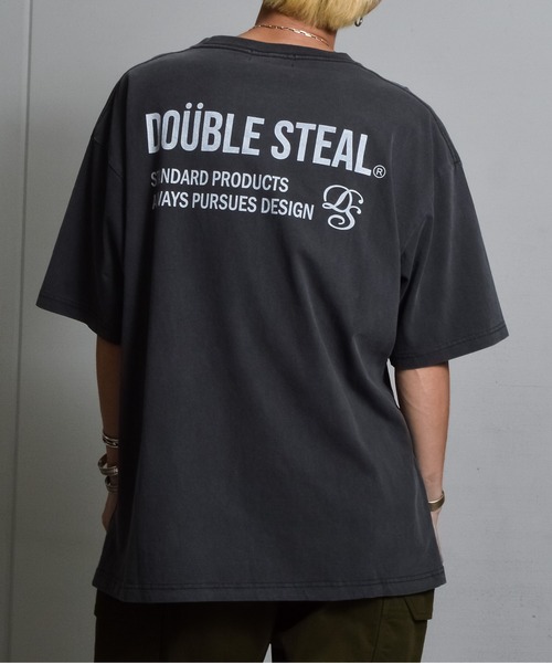 DOUBLE STEAL ダブルスティール MY NAME IS OIOZ 3 DOUBLE STEAL（ダブルスティール） tシャツ ピグメントアソートロゴ
