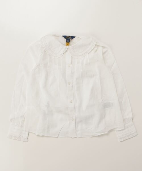【美品】Polo Ralph Lauren 女子長袖フリルブラウス130cm 美品】Polo Ralph Lauren 女子長袖フリルブラウス130cm - メルカリ