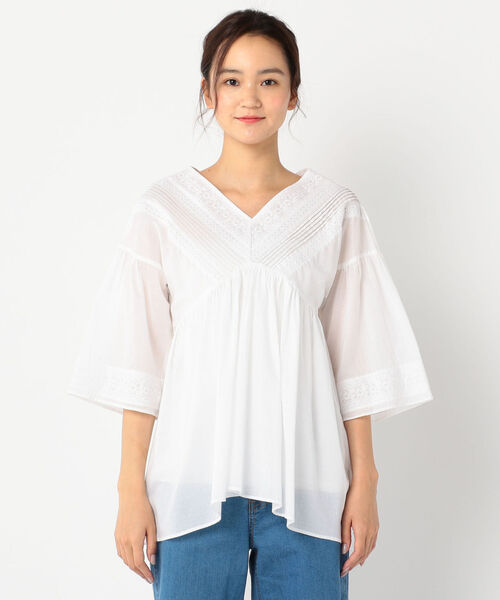 「fredy repit」 半袖ブラウス 38 ブラック レディース_画像3