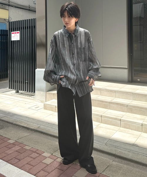 「Confirm」 長袖シャツ M ライム メンズ_画像2