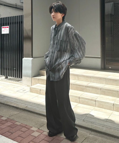 「Confirm」 長袖シャツ M ライム メンズ_画像3