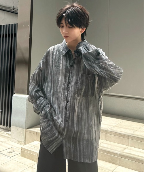 「Confirm」 長袖シャツ M ライム メンズ_画像6