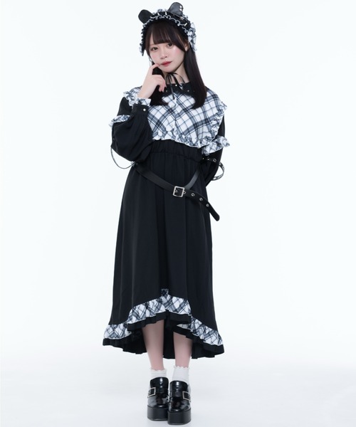 セットアップ 「TRAVAS TOKYO/トラバス トーキョー」チェック切替ワンピース レディース_1