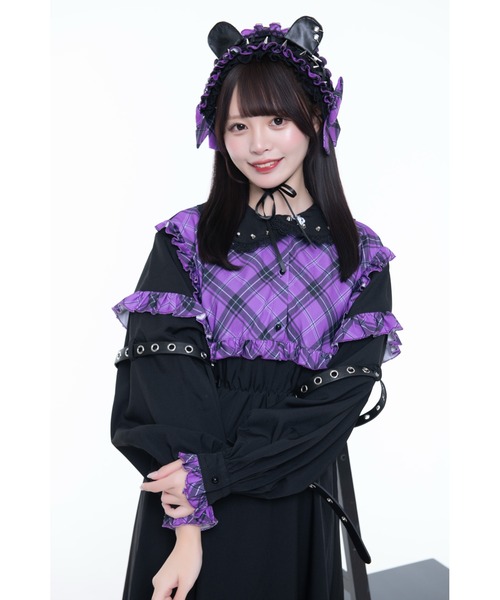 セットアップ 「TRAVAS TOKYO/トラバス トーキョー」チェック切替ワンピース レディース_13