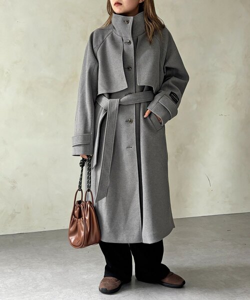 ケープ付きメルトンPコート amilige アミリージュ地雷系サブカル系ケープ付きメルヘンPコート Amilige